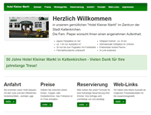 Tablet Screenshot of hotelkleinermarkt.de